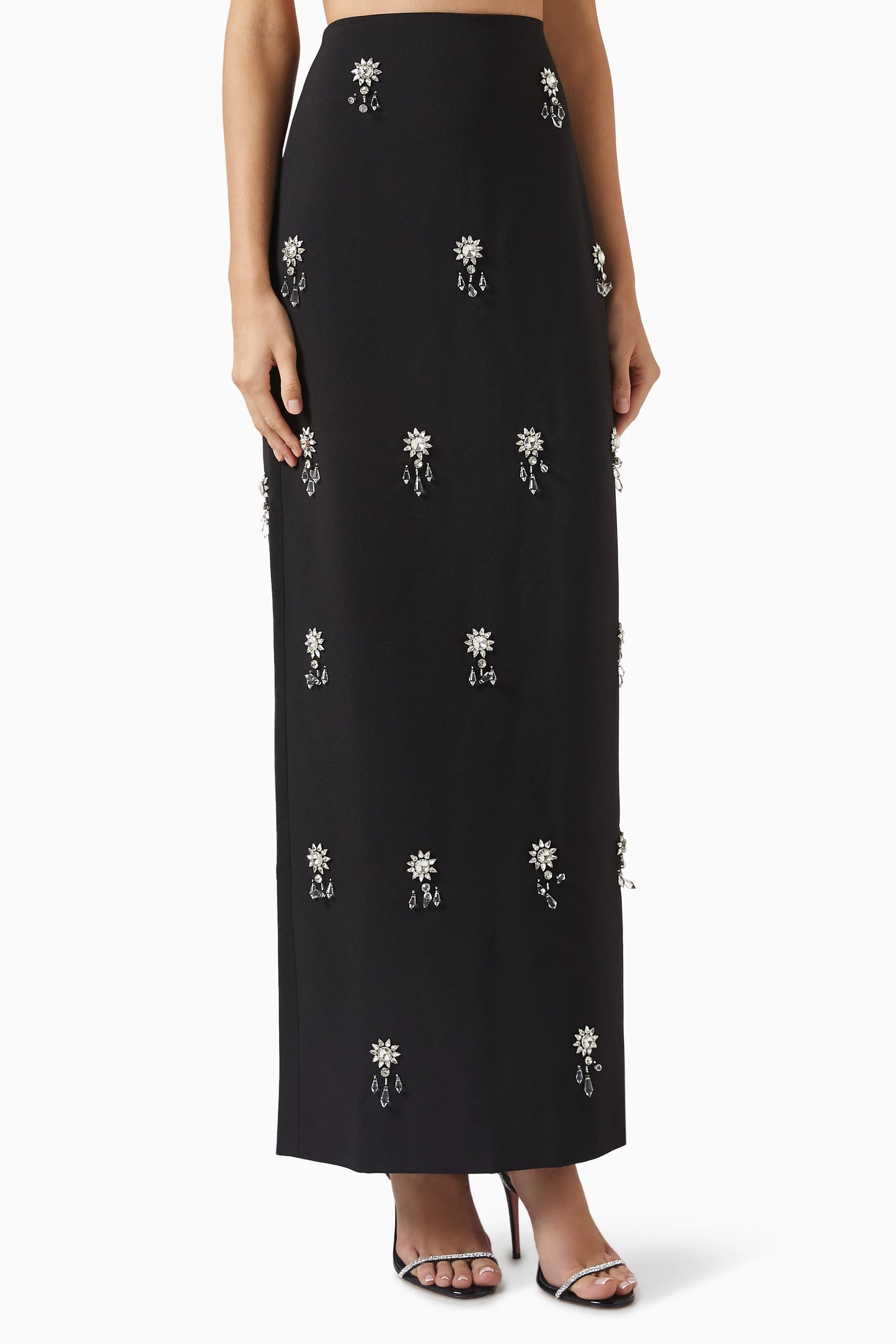 Dianara Rhinestone Tops & Skirt