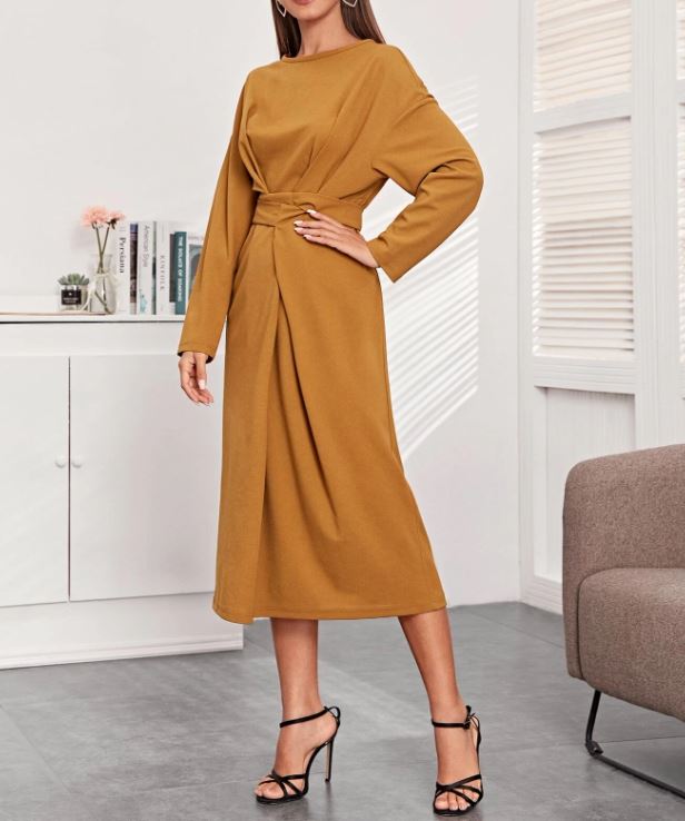 Cara Wrap Belted Dress