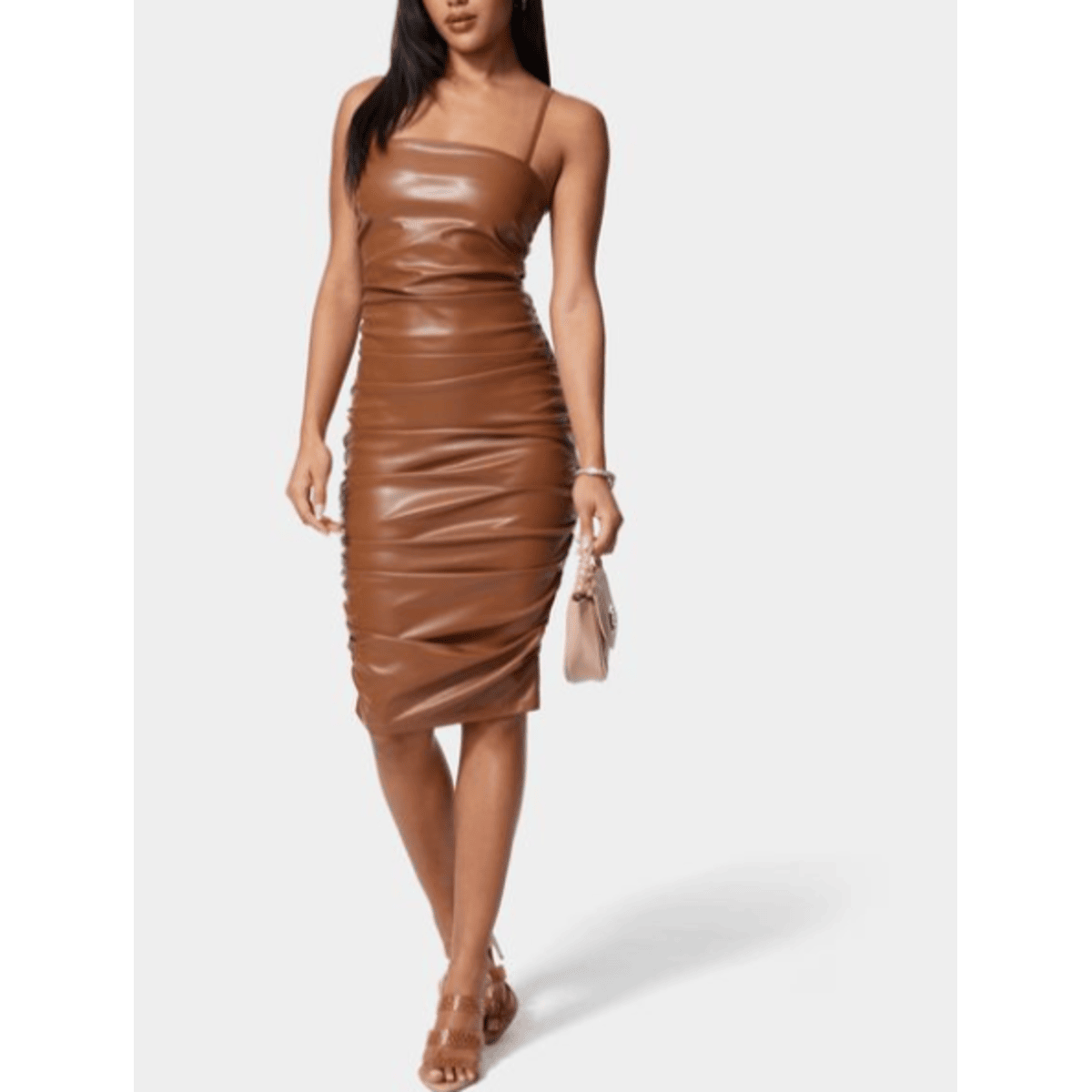 Liza Leather Bodycon Dress