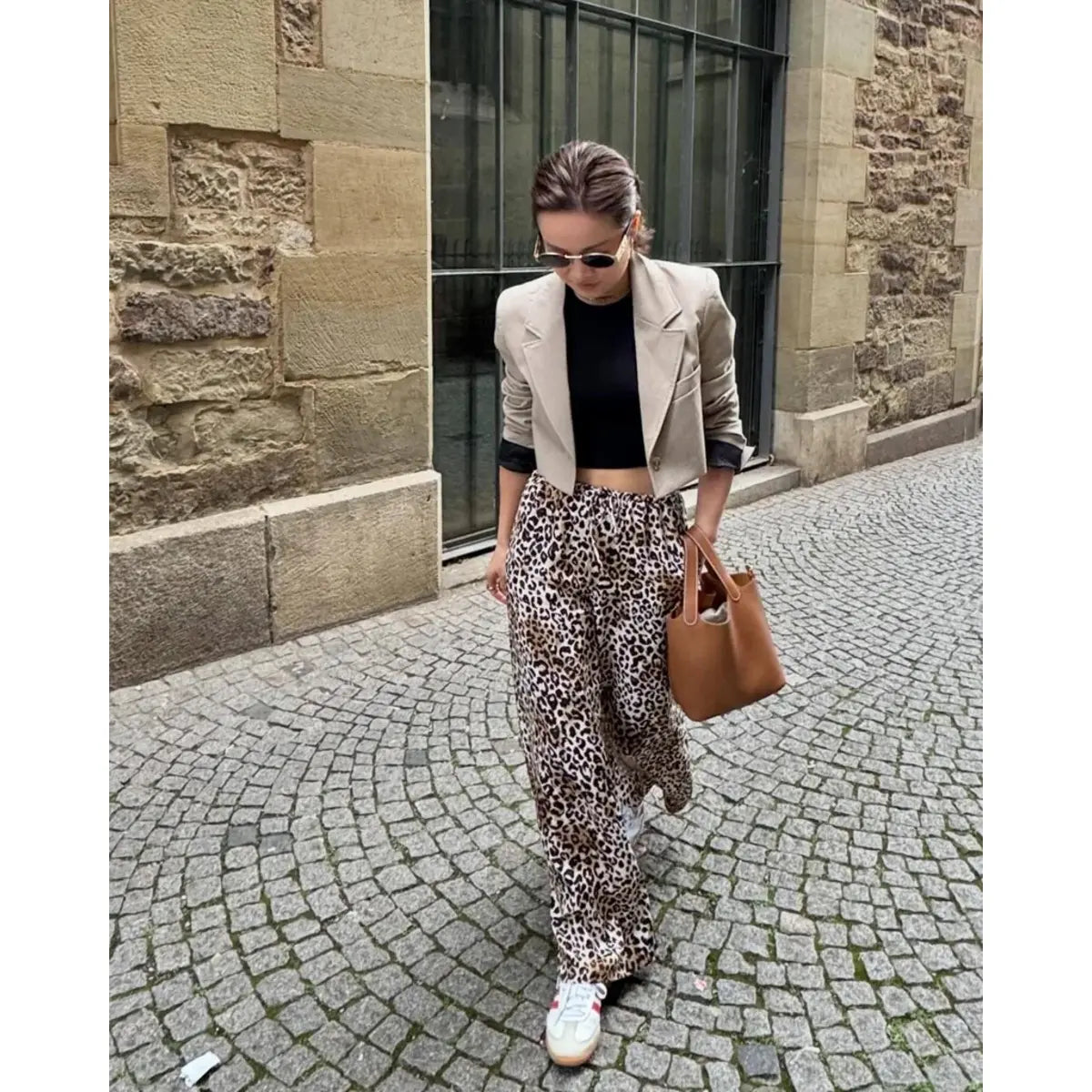 Eva Leopard Trouser