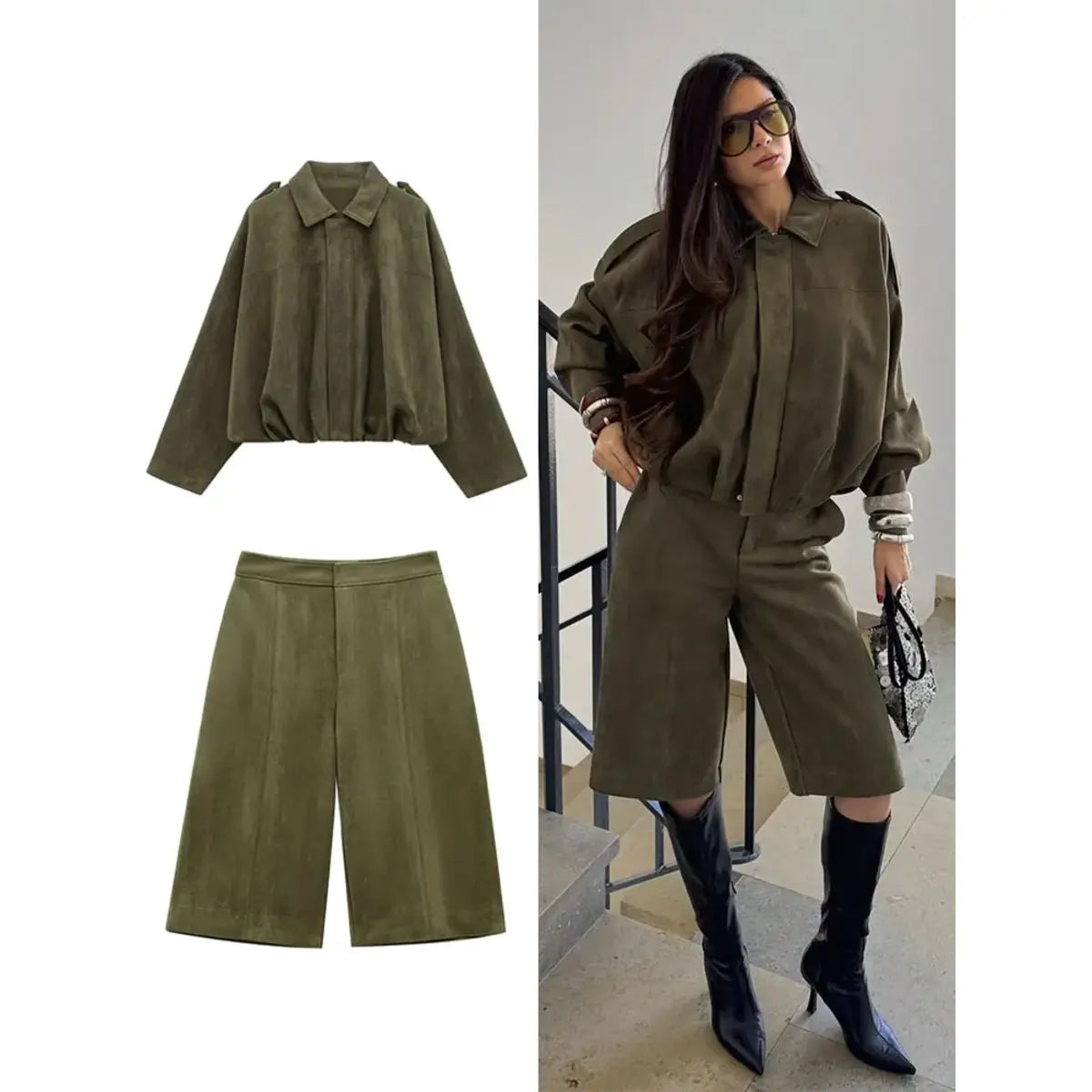 Norman Suede Jacket & Short