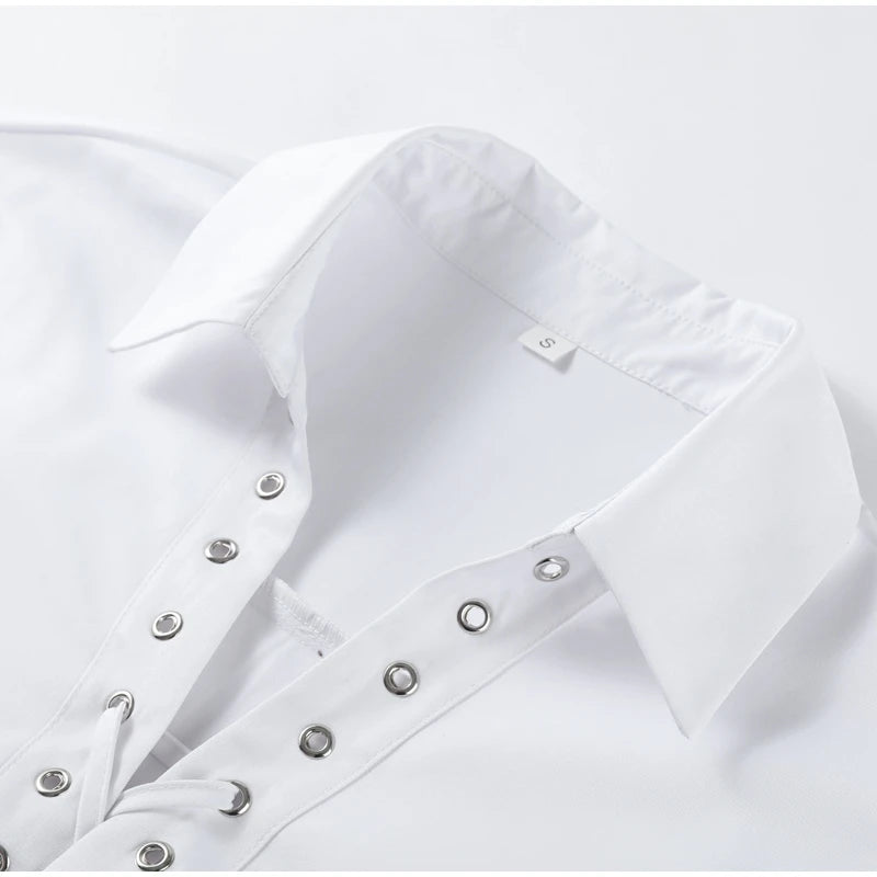 Veena Lace-Up Shirt