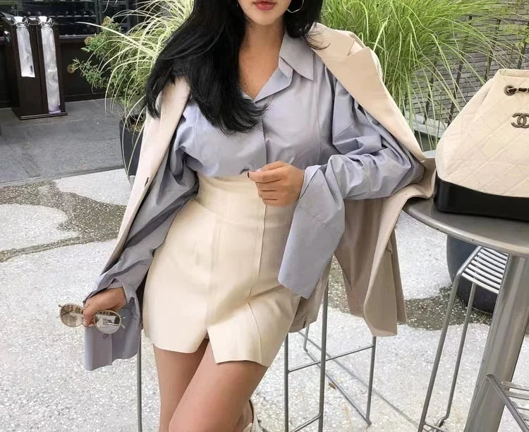 Dayna Leather Mini Skirt
