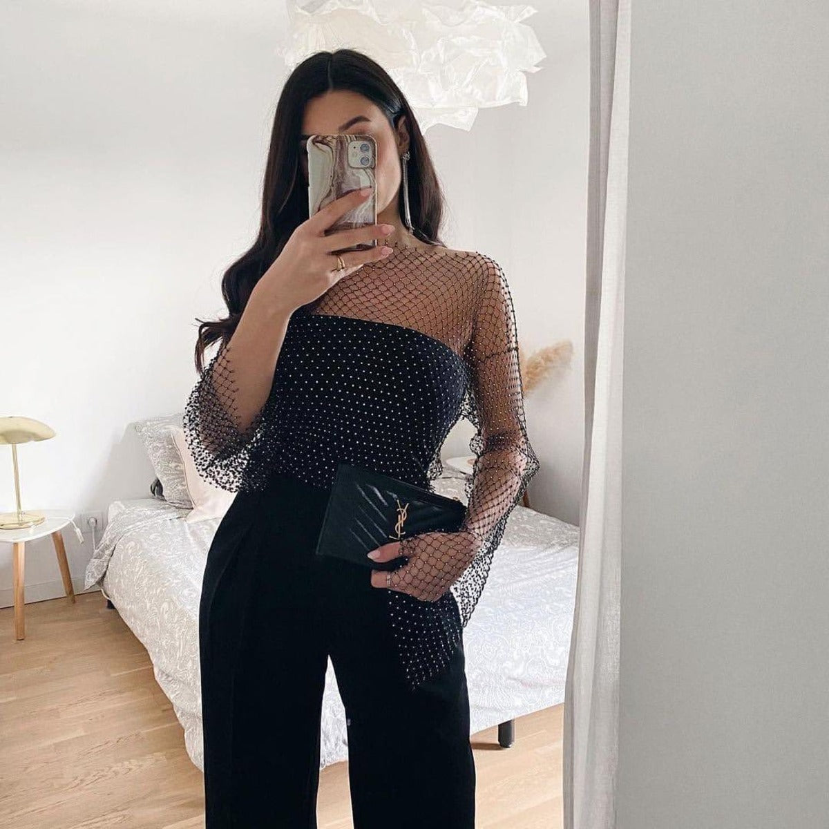 Flora Mesh Top