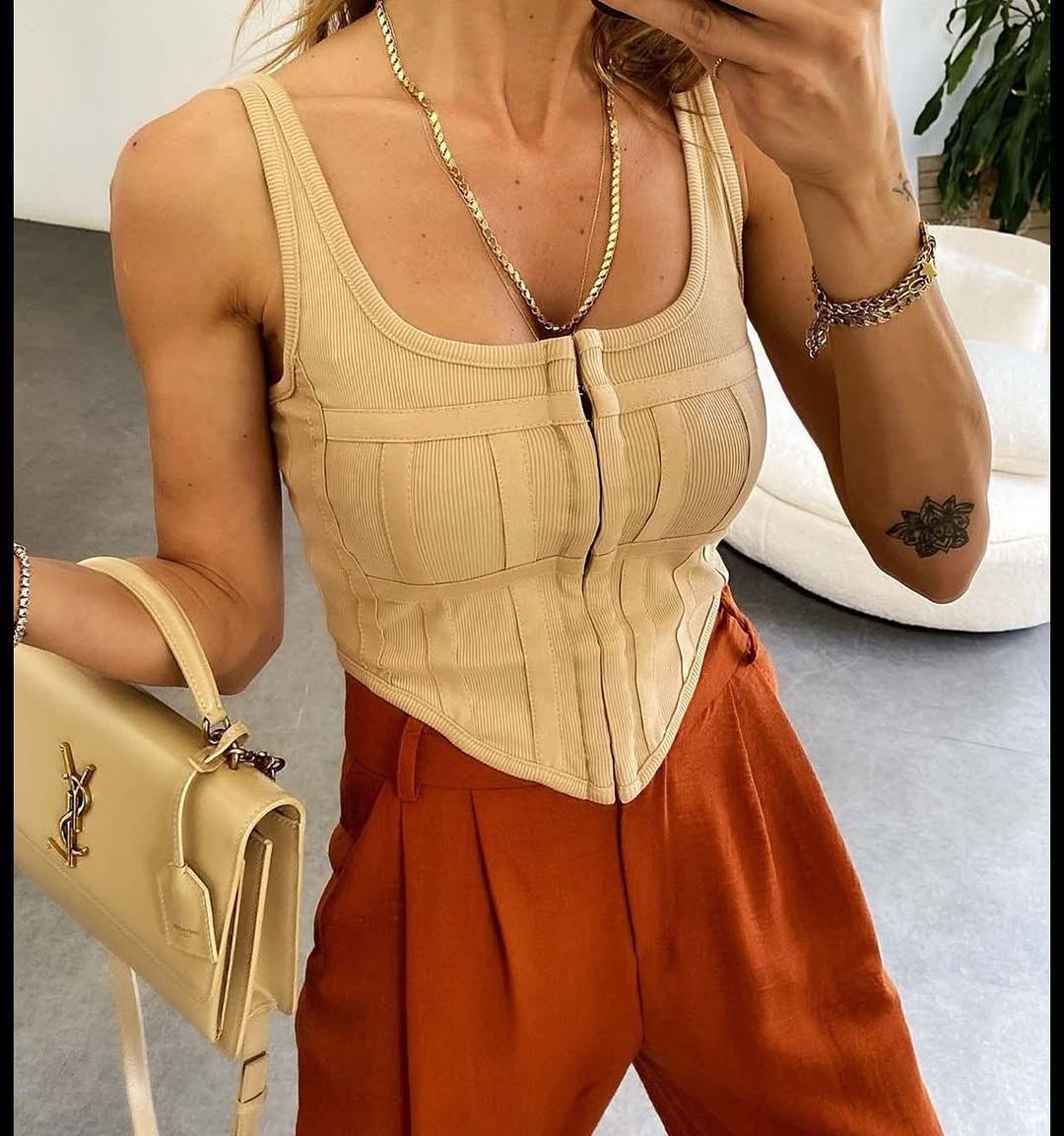 Rosetta Hook and Eye Corset Top