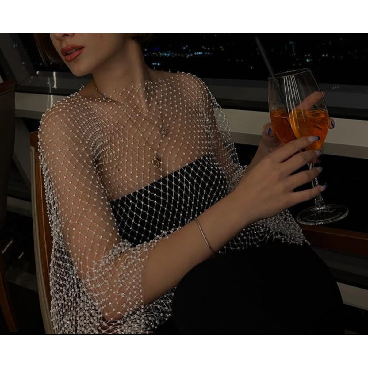 Flora Mesh Top