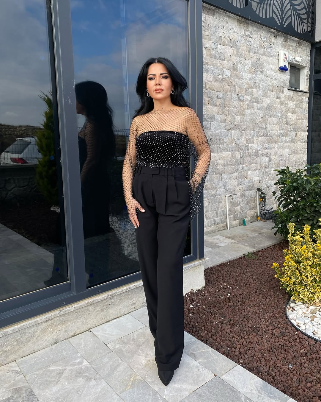 Flora Mesh Top