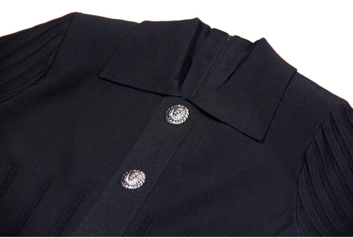 Balmain Flared Knit Dress