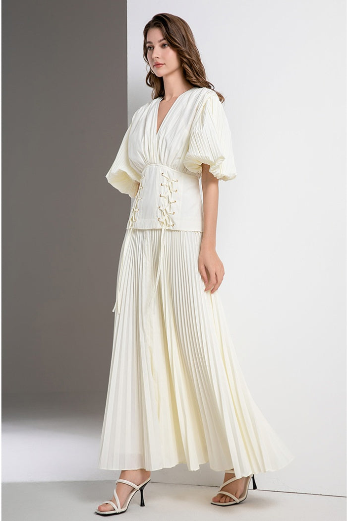 Edda Pleated Dress