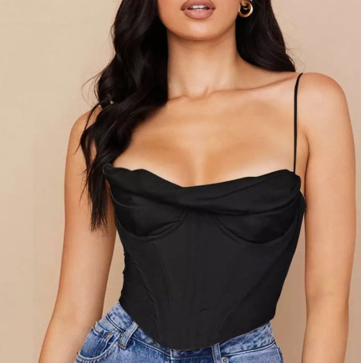 Bustier Strap Corset Top - Pinkfig Boutique