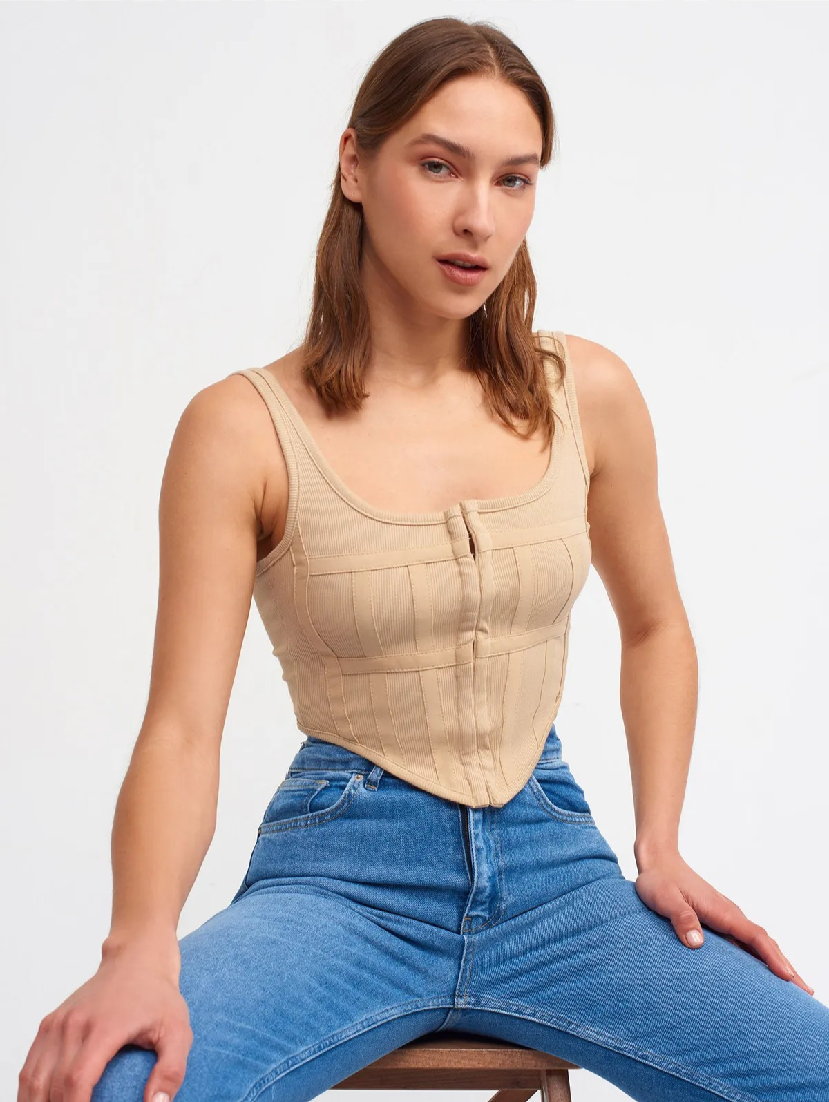 Rosetta Hook and Eye Corset Top