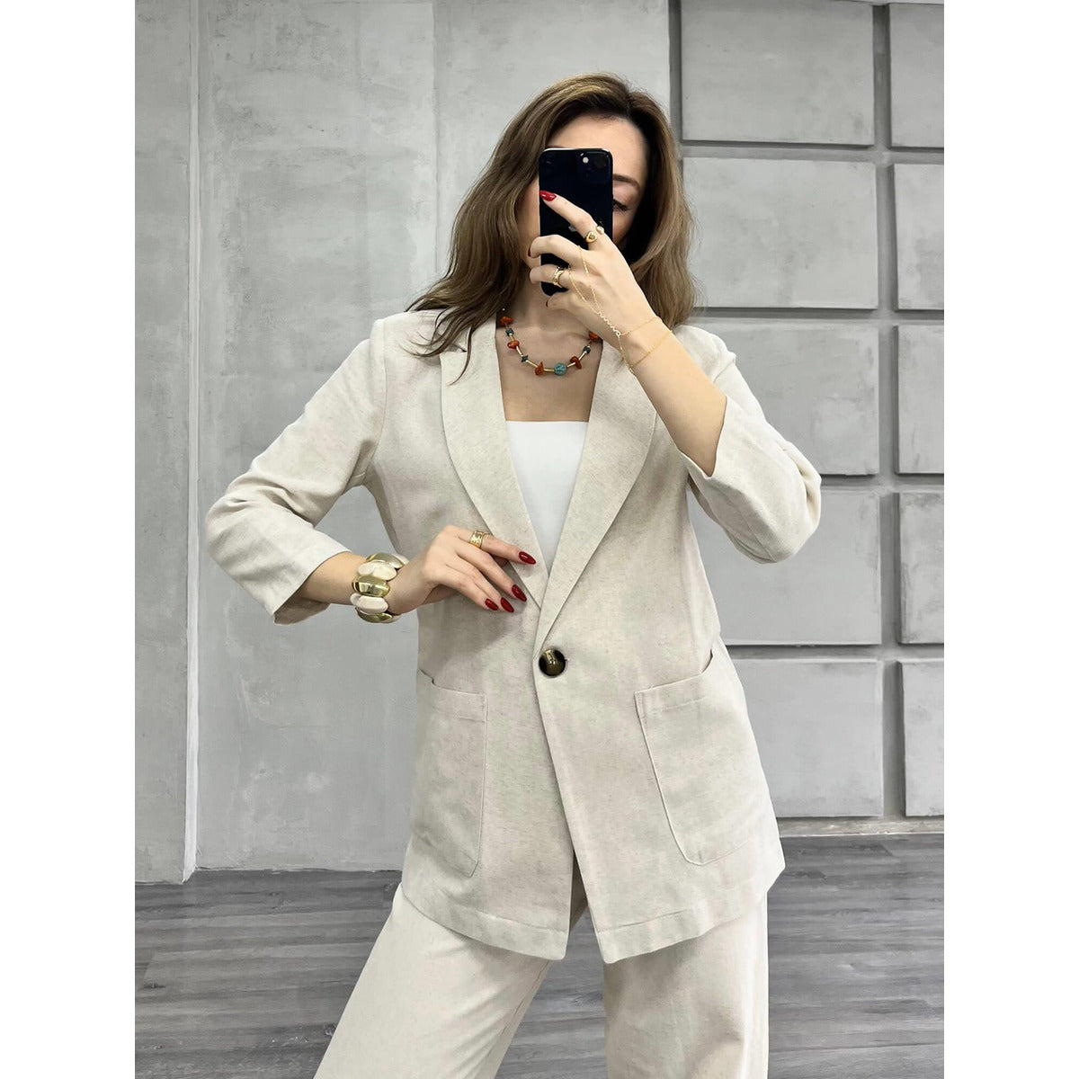 Matilda Linen Blazer