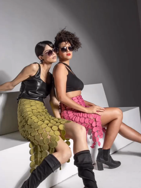 Margareth Multi Circle Double Layered Skirt