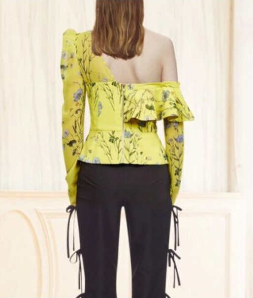 Aurora Asymmetric Ruffle Top