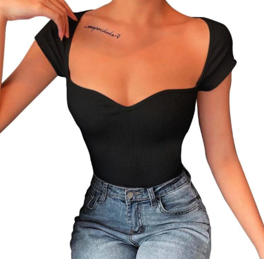 Maura Sweetheart Pullover Tops