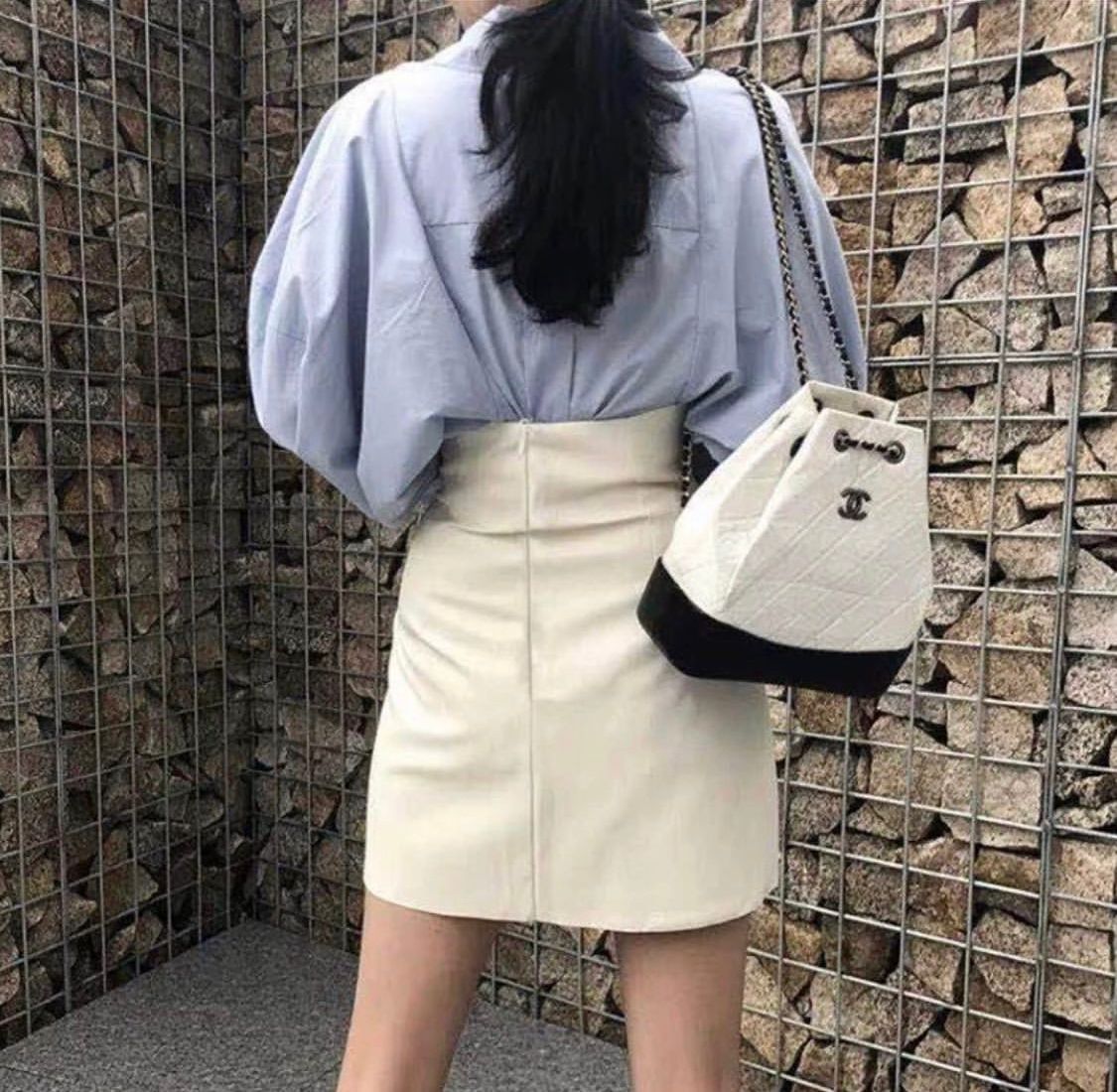 Dayna Leather Mini Skirt