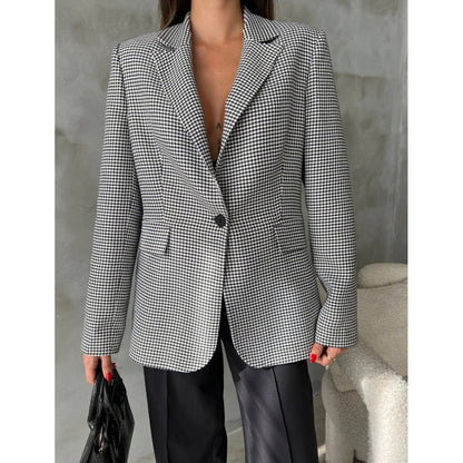 Stefania Black & White Blazer