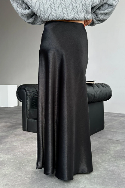 Leonora Satin Long Skirt