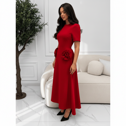 Dahlia Midi Flower Dress