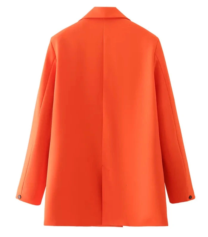 Eleanor Orange Blazer