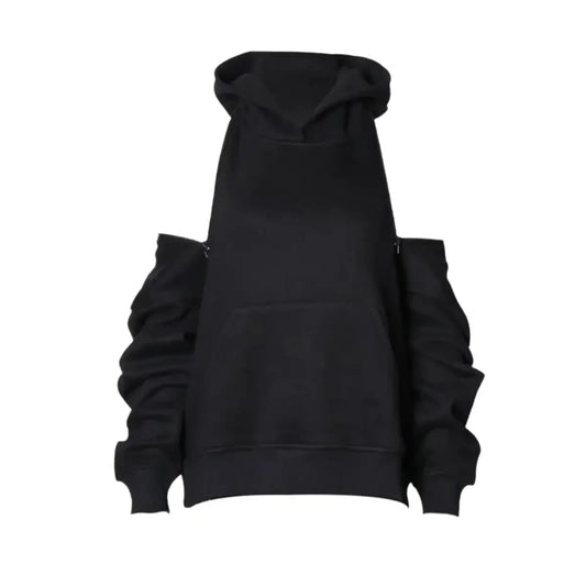 Odelia Oversized Hooded Zipper Sweater