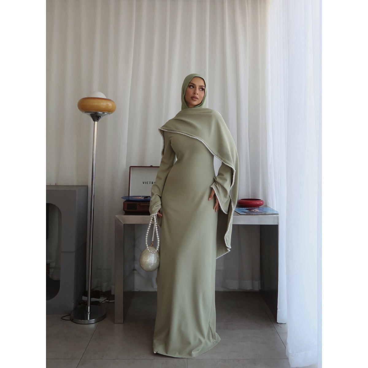 Naya Pearl Shawl Dress