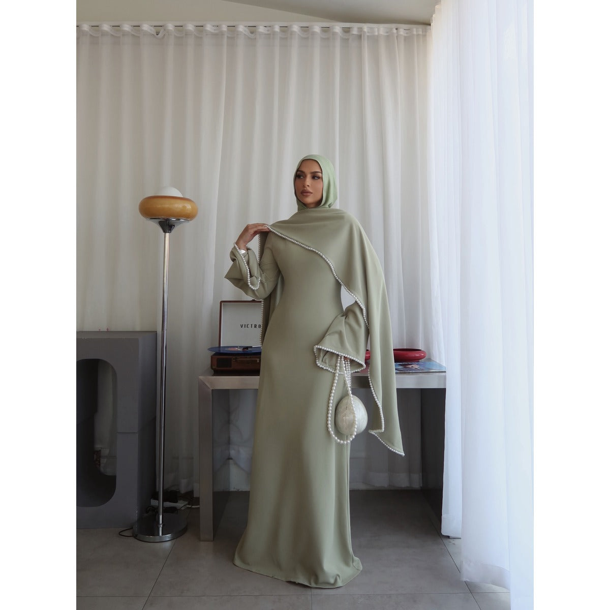 Naya Pearl Shawl Dress