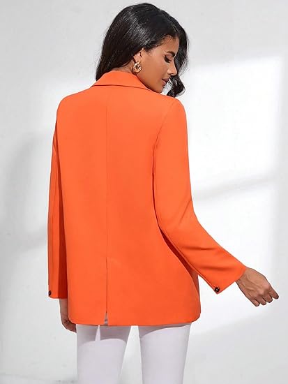 Eleanor Orange Blazer