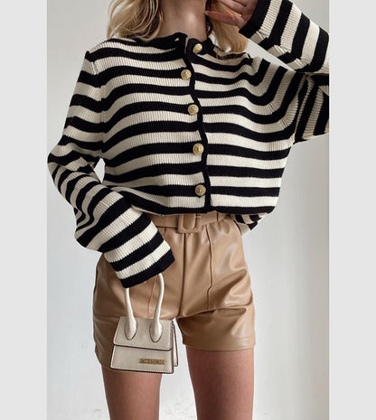 Noona Striped Knitwear Jacket