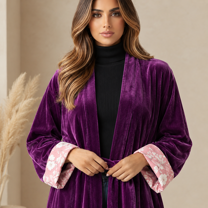 Aurora Velvet Kimono