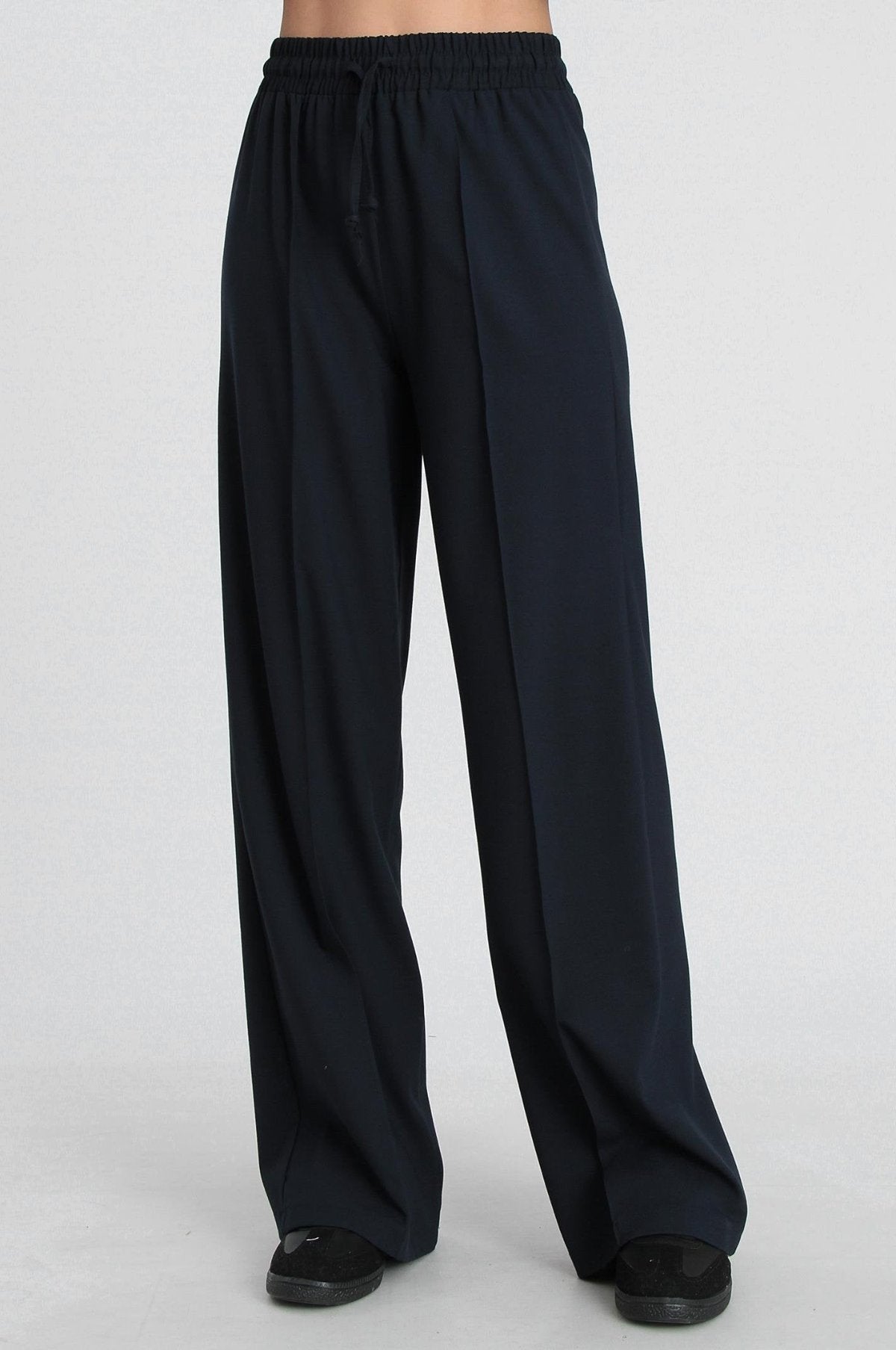 Darina Elastic Waist Linen Trousers