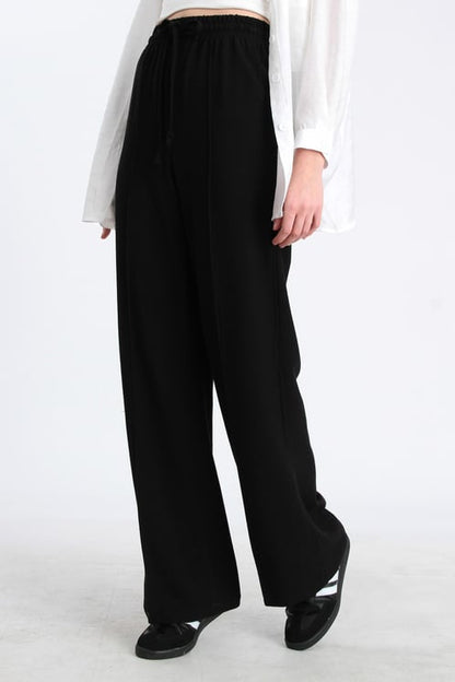 Darina Elastic Waist Linen Trousers