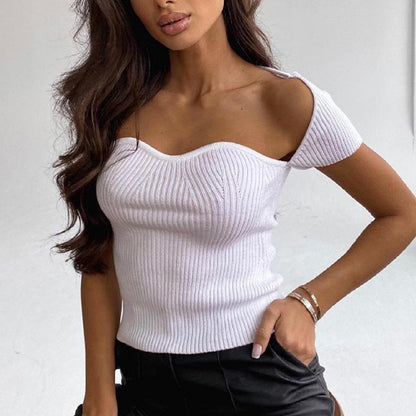 Maura Sweetheart Knit Top