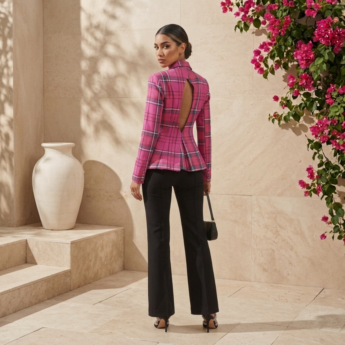 Ophelia Plaid Blazer