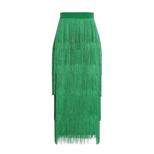 Vaneta Tassel Midi Skirt