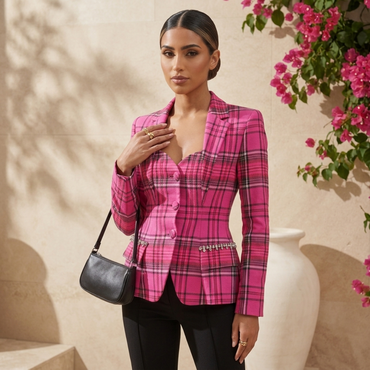 Ophelia Plaid Blazer