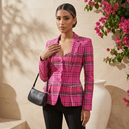 Ophelia Plaid Blazer