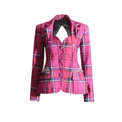 Ophelia Plaid Blazer