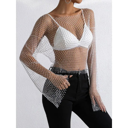 Flora Mesh Crop Top