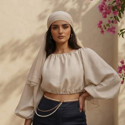 Bonnie Backless Puffed Top