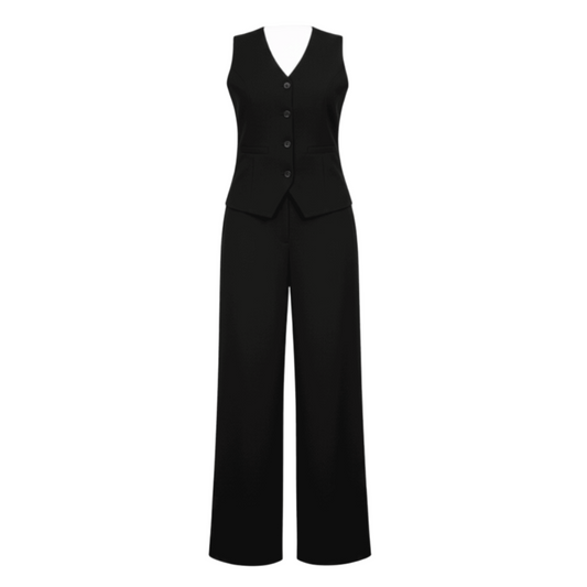 Larissa Vest and Wide Leg Pants Set