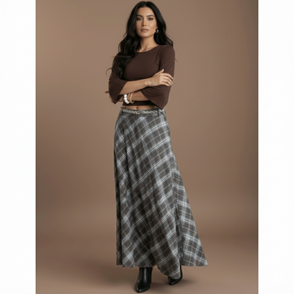 Nova Plaid Skirt