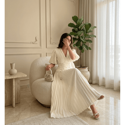 Edda Pleated Dress