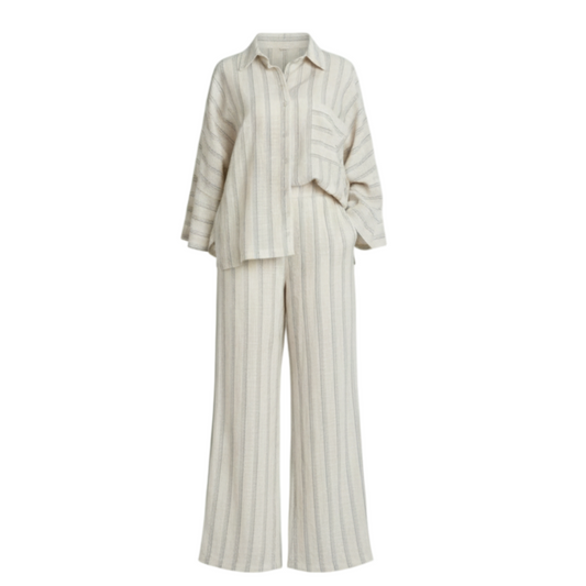 Matilda Linen Striped Set