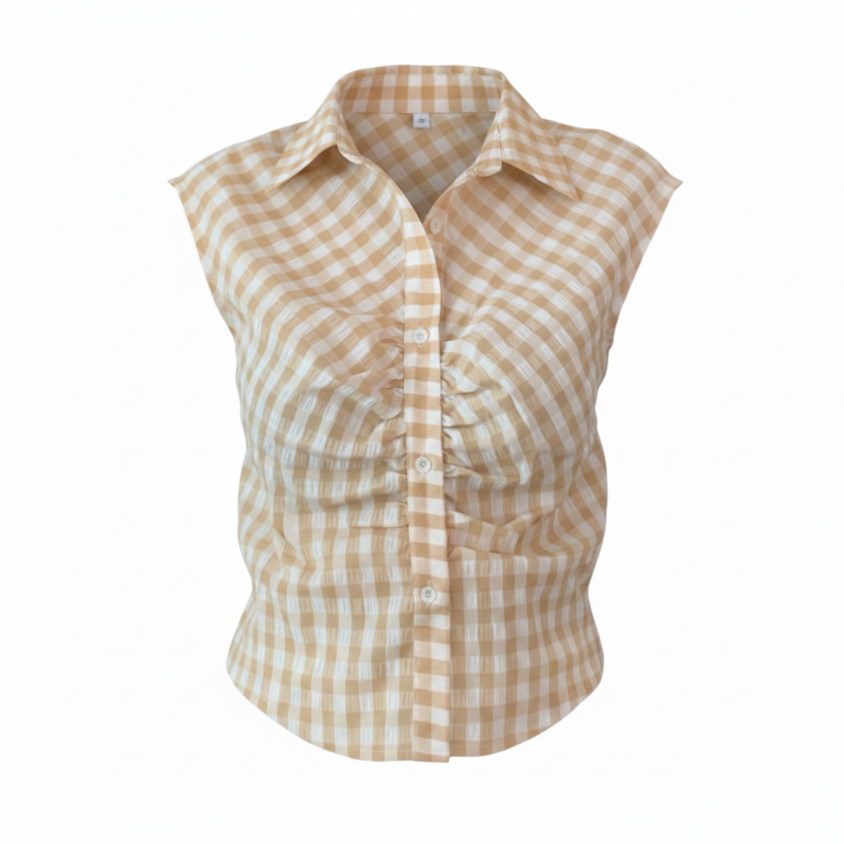 Ida Plaid Sleeveless Shirt