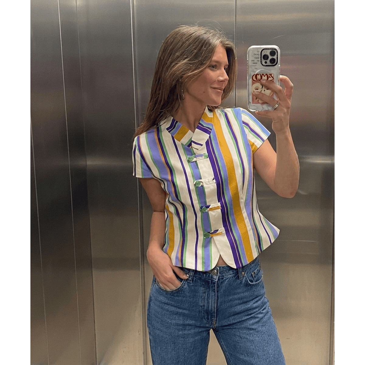 Glenda Striped Top