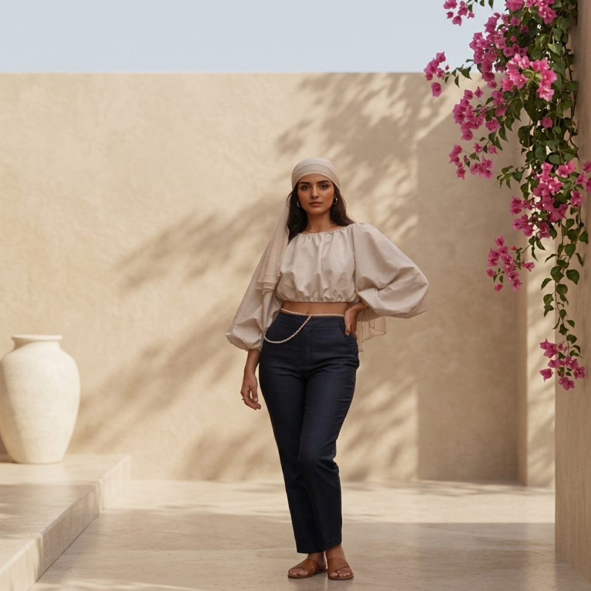Bonnie Backless Puffed Top