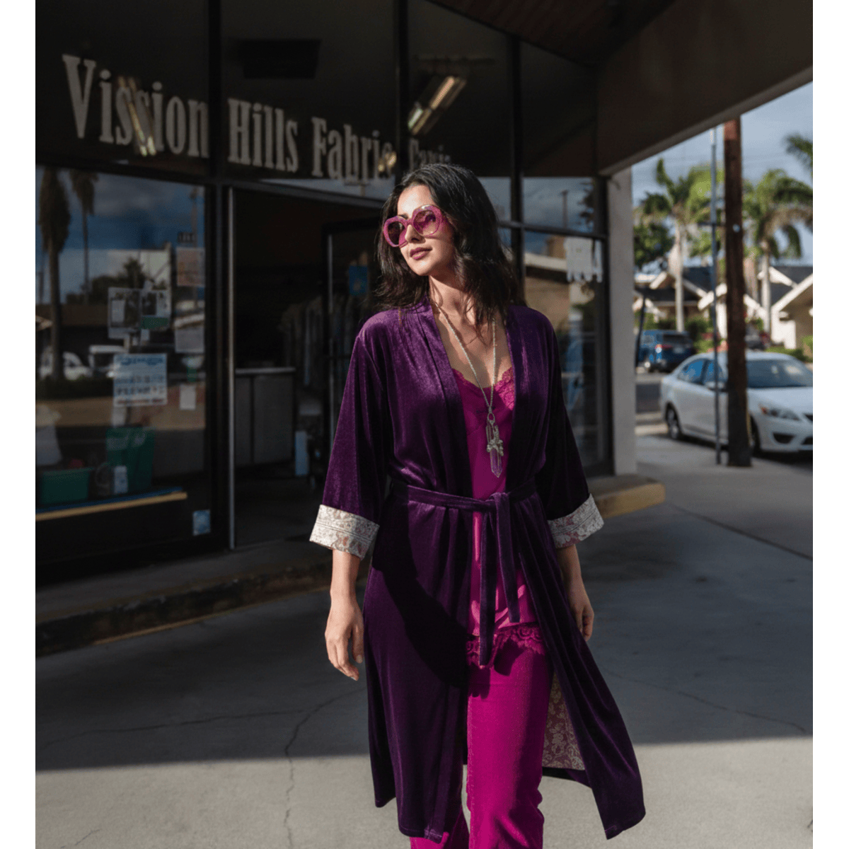 Aurora Velvet Kimono