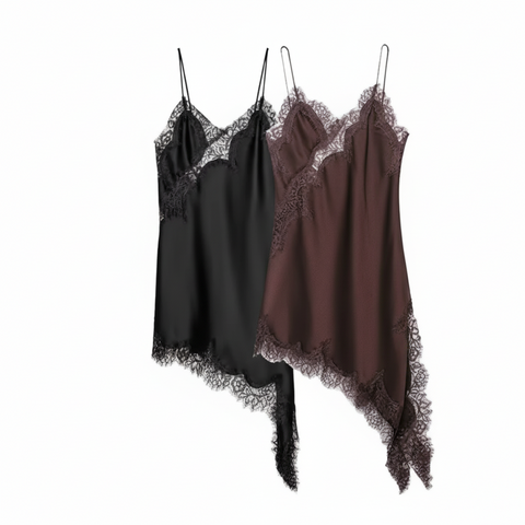 Flammara Satin Lace Top Dress