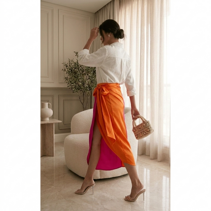 Lulu Wrap Midi Skirt